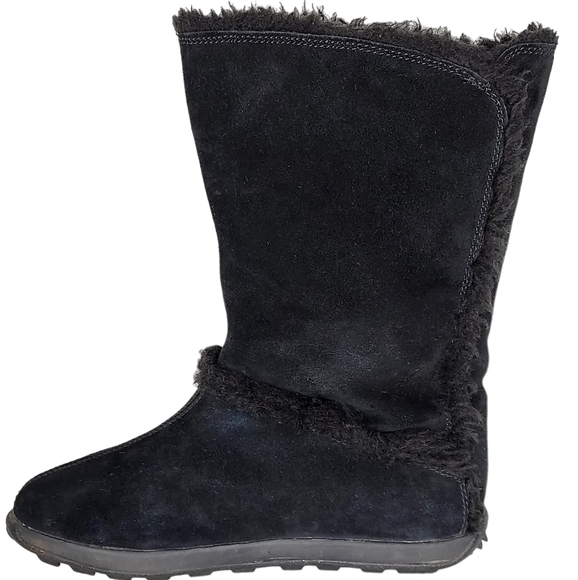 Timberland Women's Mukluk Size 8 Black Suede Pull-on Boots - Picture 7 of 13